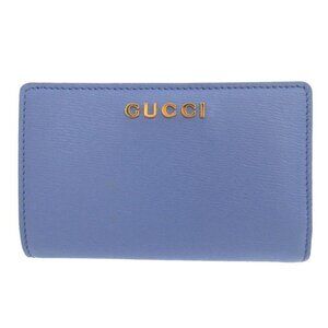 Gucci Leather Purple Bifold Wallet 0558